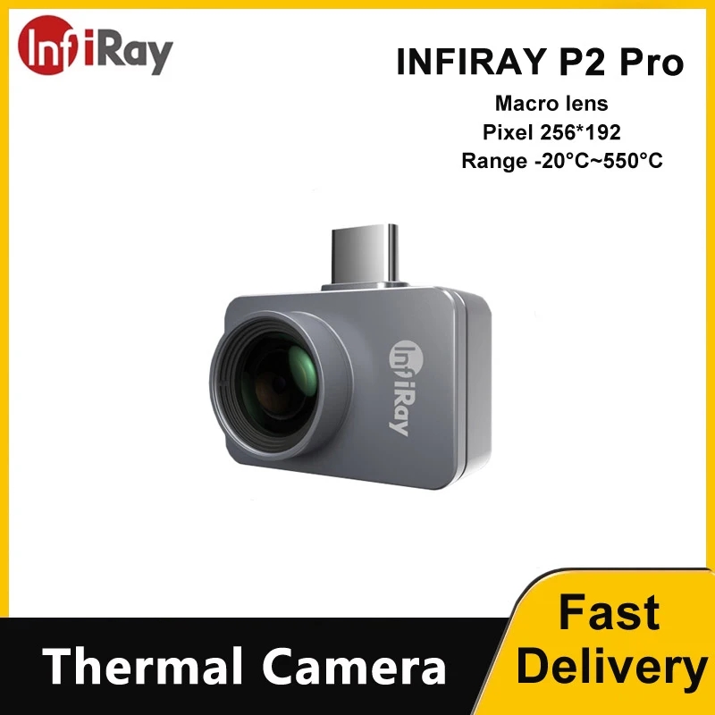 Infiray P2 Pro Macro Lens - InfiRay P2 Pro 携帯電話赤外線サーマルイメージャ PCB 回路工業用テスト床暖房パイプ温度サーマルカメラ