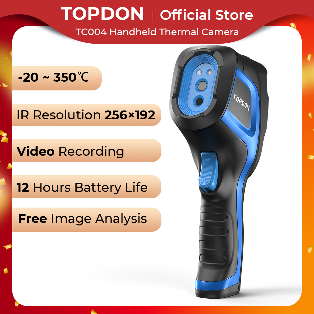 Topdon Tc001 Thermal Camera - Topdon-画像および画像のカメラ用の高解像度赤外線スキャナー,256*192高解像度精度