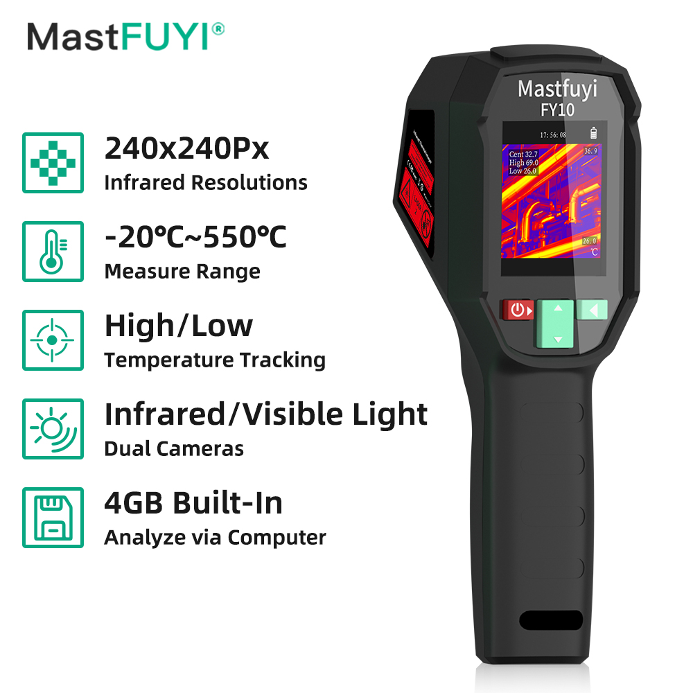 Thermal Imager Pcb Repair - MASTFUYI FY10/11 サーマルイメージャー 240x320 IR解像度 ハンドヘルド赤外線カメラ