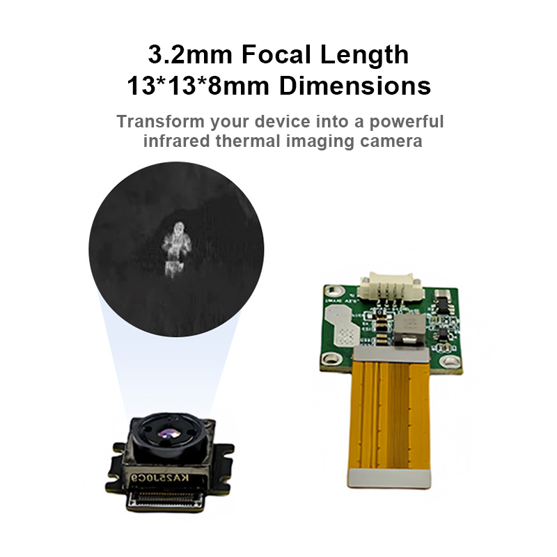 Thermal Imaging Camera 256X192 - Tiny1-C 256x192 IRサーマルイメージングカメラコア、3.2mmレンズ、UAVおよび屋外モニタリング用