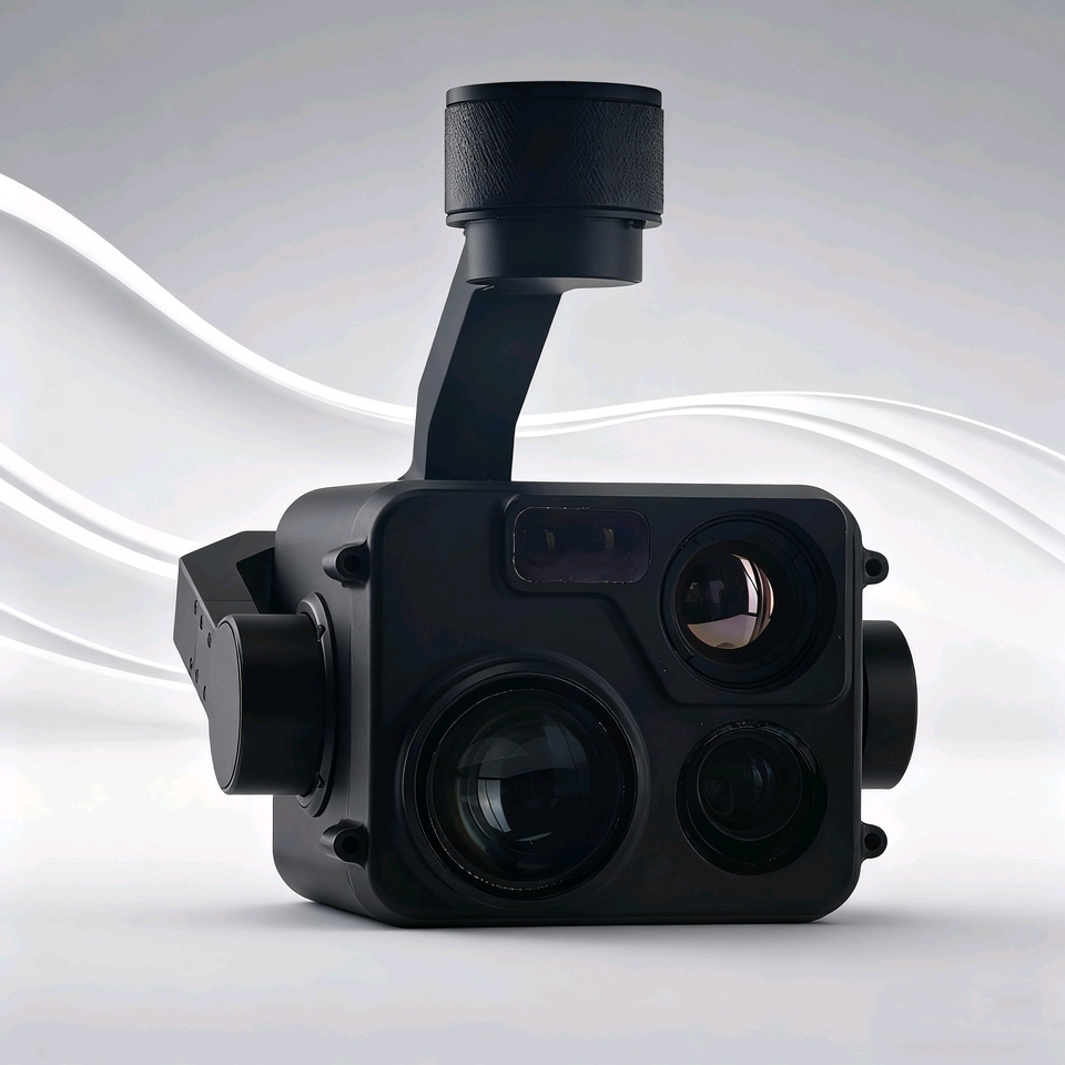 Thermal Imager Drone Gimbal - 3軸ジャイロドローンジンバルHD EOカメラ赤外線サーマルイメージングレーザー距離計LRF AI追跡認識識別