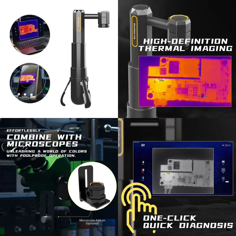 Shortcam Thermal Imaging Pcb - LANGCHI第4世代ショートカムライト折りたたみ式急速熱画像診断装置（携帯電話PCB漏電用）