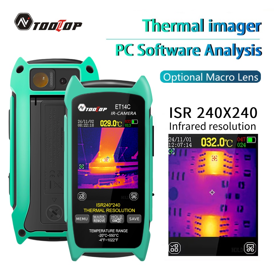 Nf 521 Thermal Imaging Camera - TOOLTOP ET14C 2.8 インチサーマルイメージャー 25Hz ホームサーマルイメージングカメラ