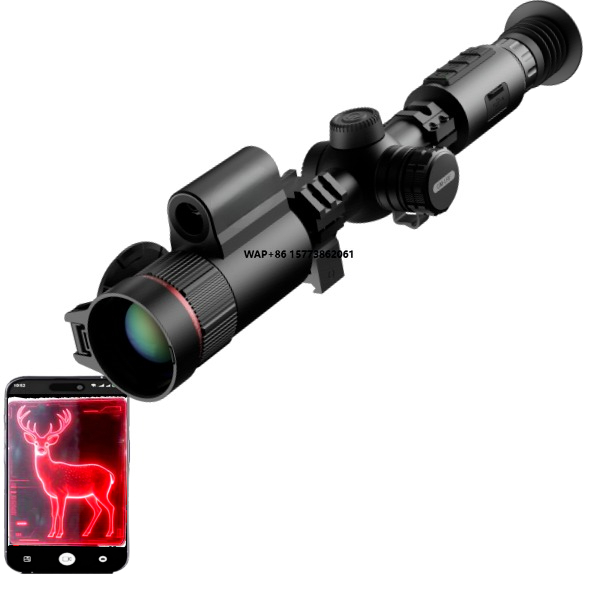 Thermal Scope Night Vision Monocular - GM06-50LRF タクティカル防水 5時間バッテリー駆動 ディスプレイ付きレンジファインダー ハンティングスコープ 熱画像暗視