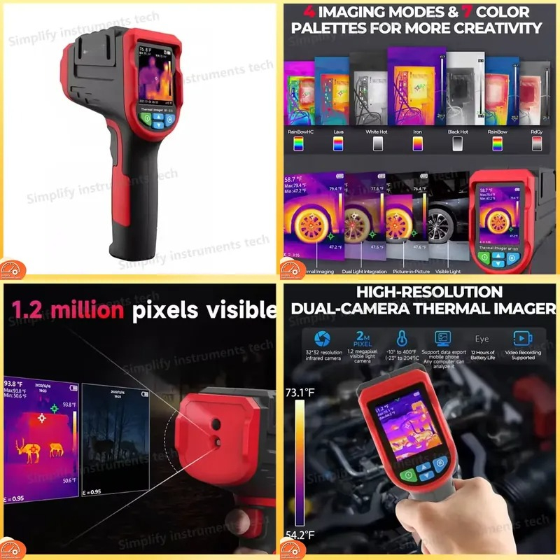 Nf 521 Thermal Imaging Camera - NF-521 工業用ハンドヘルドサーマルイメージャー 32x32 IRカメラ 非接触温度測定 320x240