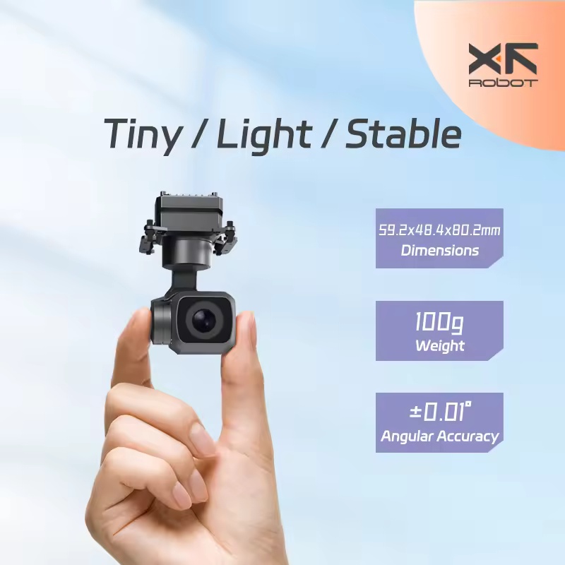 Thermal Imager Drone Gimbal - WOJO 4Kマイクロサーマルイメージングドローンジンバルカメラ - 高画質FPVクアッドコプター（可視光三軸安定化機能搭載）