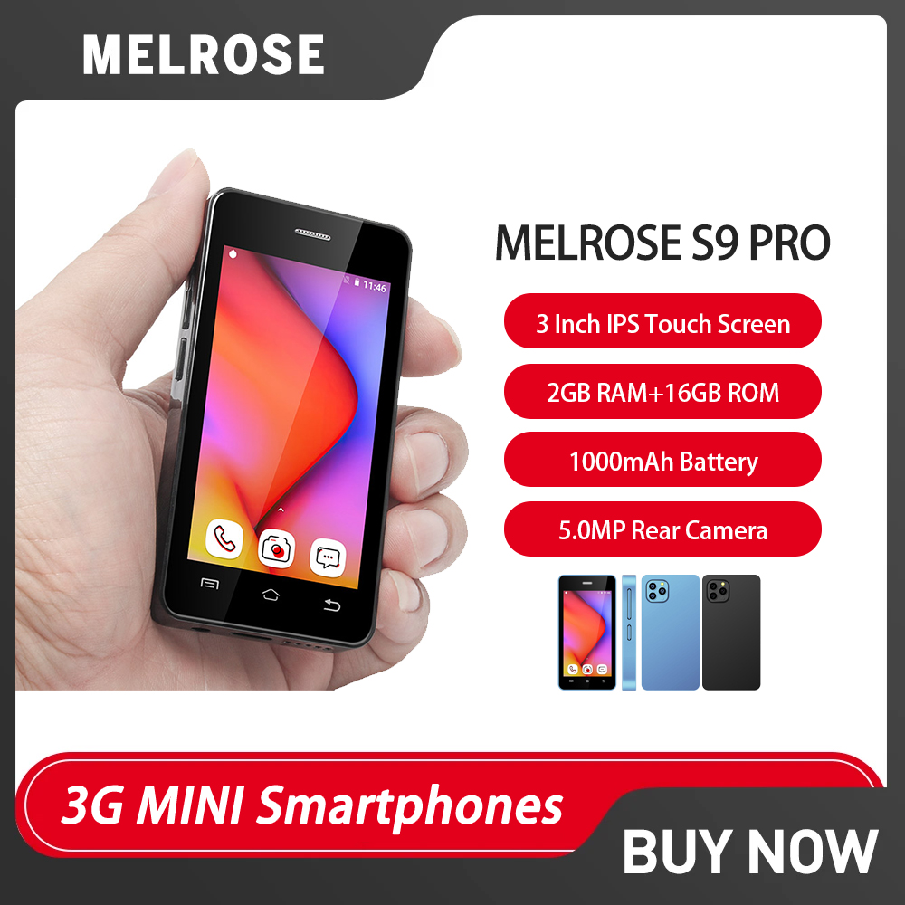 Seek Compact Pro Android - Melrose-スマートフォン,超薄型,Android,s9 pro,スーパーミニ,クアッドコア,3インチ,5mp,1000mah,3g,コンパクト