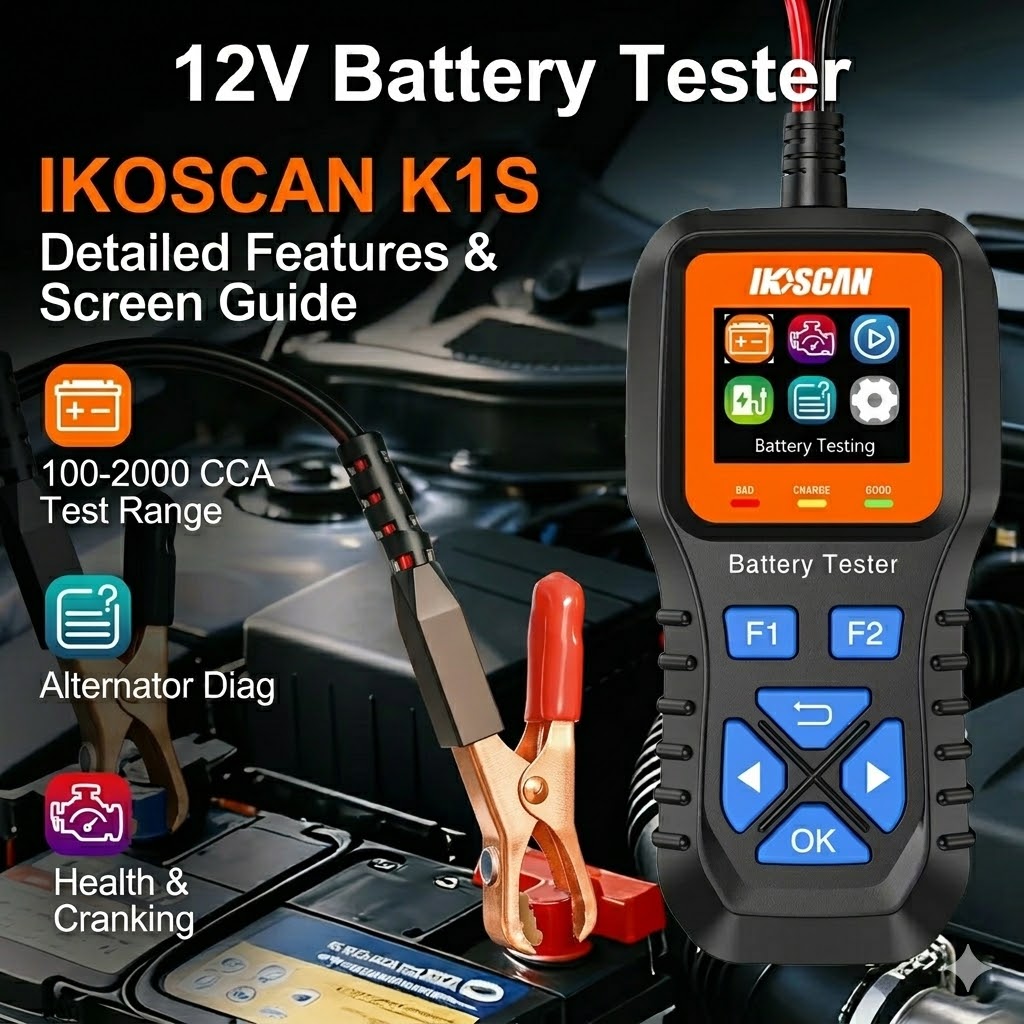 IKOSCAN K1S 12Vカーバッテリーテスター、100 - Topdon Tc001 Thermal Camera のレビューと価格
