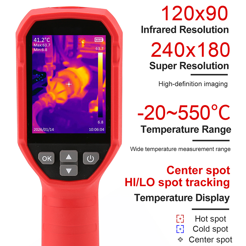 UNI-T サーマルイメージングカメラ UTI120S+ 1 - Nf 521 Thermal Imaging Camera のレビューと価格