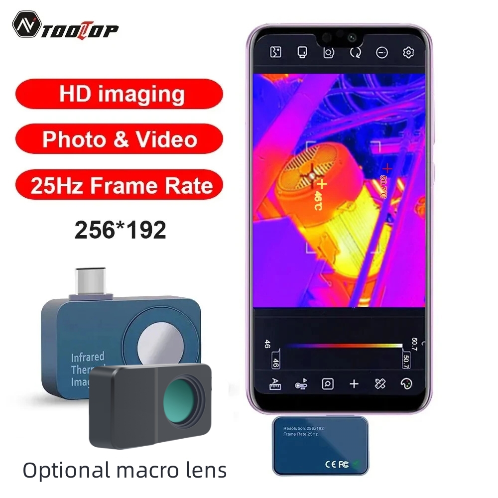 TOOLTOP T7 256*192 Android Typ - Infiray P2 Pro Macro Lens のレビューと価格