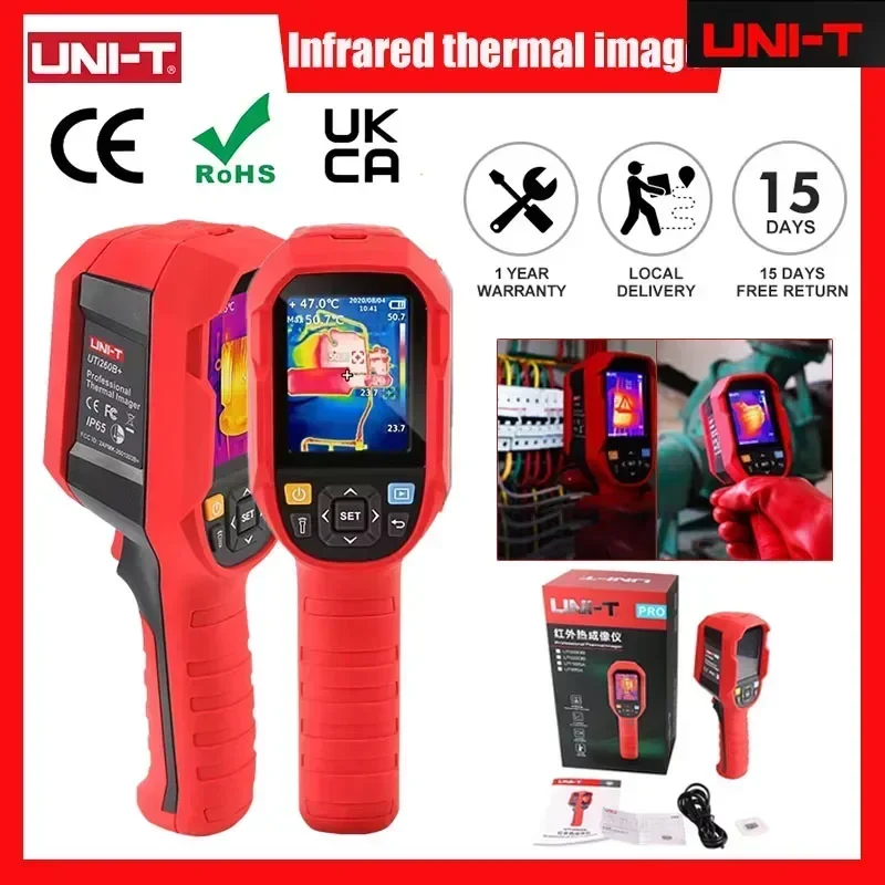 UNI-T UTI260B+ UTI165B+ ハンドヘルド - Nf 521 Thermal Imaging Camera のレビューと価格