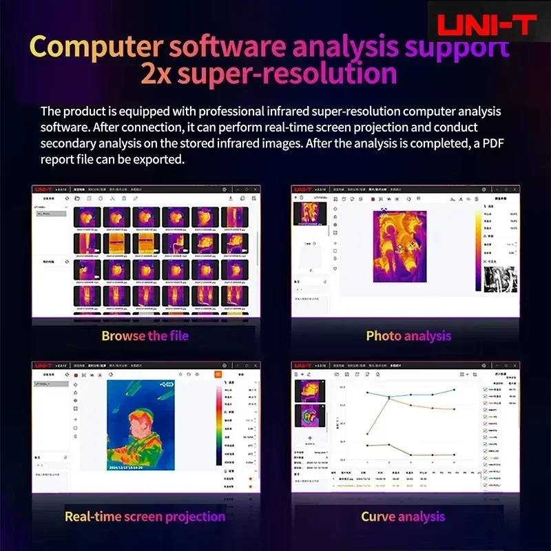 UNI-T UTI260B+ UTI165B+ ハンドヘルド - Nf 521 Thermal Imaging Camera のレビューと価格