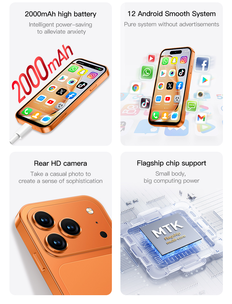 ONEMYTH A18 Pro Mini 4Gスマートフォン - Seek Compact Pro Android のレビューと価格