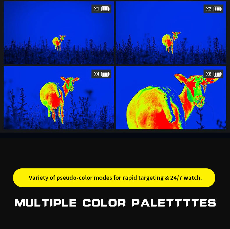 狩猟用サーマルナイトビジョンスコープ、8倍ズーム、384x2 - Thermal Scope Night Vision Monocular のレビューと価格