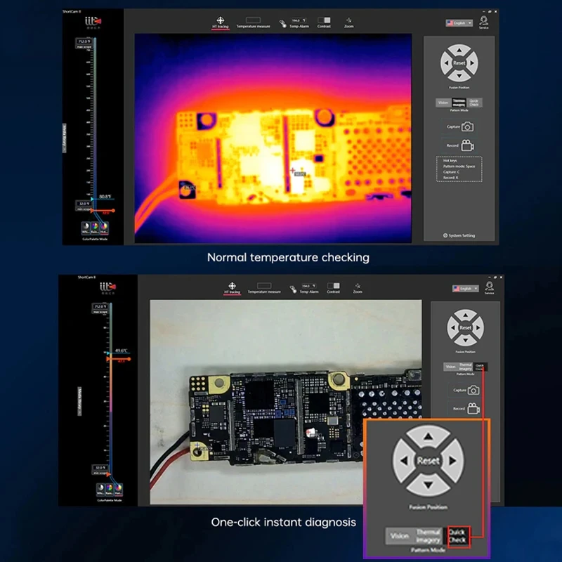ShortCam II 赤外線熱画像カメラ PCB 故障診断 - Shortcam Thermal Imaging Pcb のレビューと価格