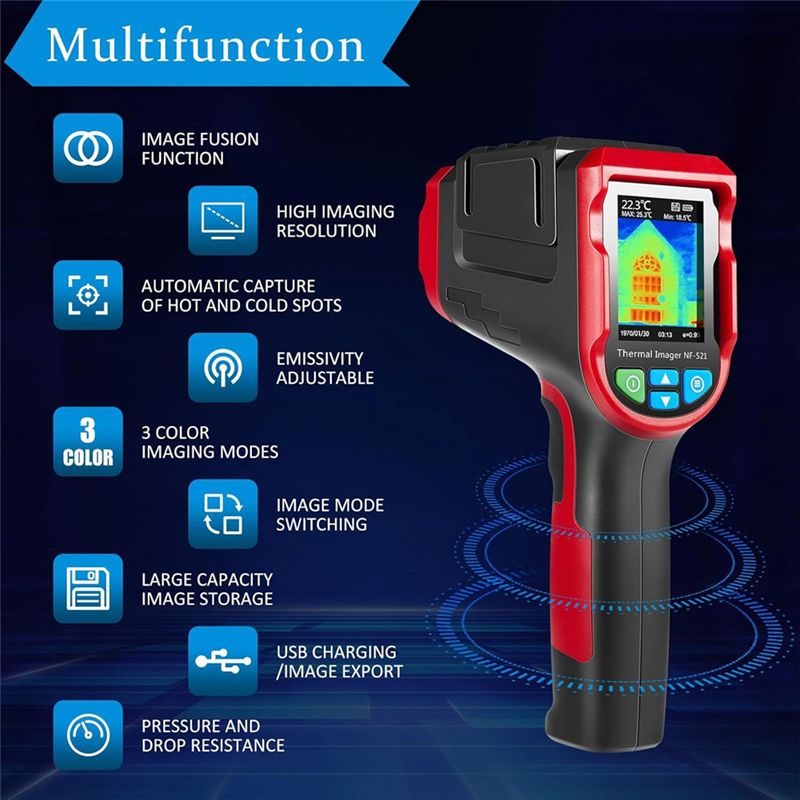 新型 Shown-NF-521 サーマルカメラ ポータブル赤 - Nf 521 Thermal Imaging Camera のレビューと価格