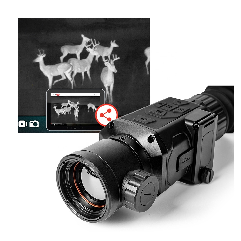 8倍長距離狩猟用サーマルスコープカメラC8 C18 25mm - Thermal Scope Night Vision Monocular のレビューと価格