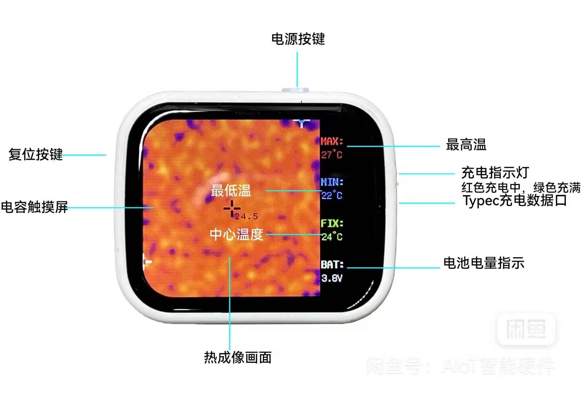320 * 240タッチスクリーンミニポケットサーマルイメー - Underfloor Heating Thermal Detector のレビューと価格