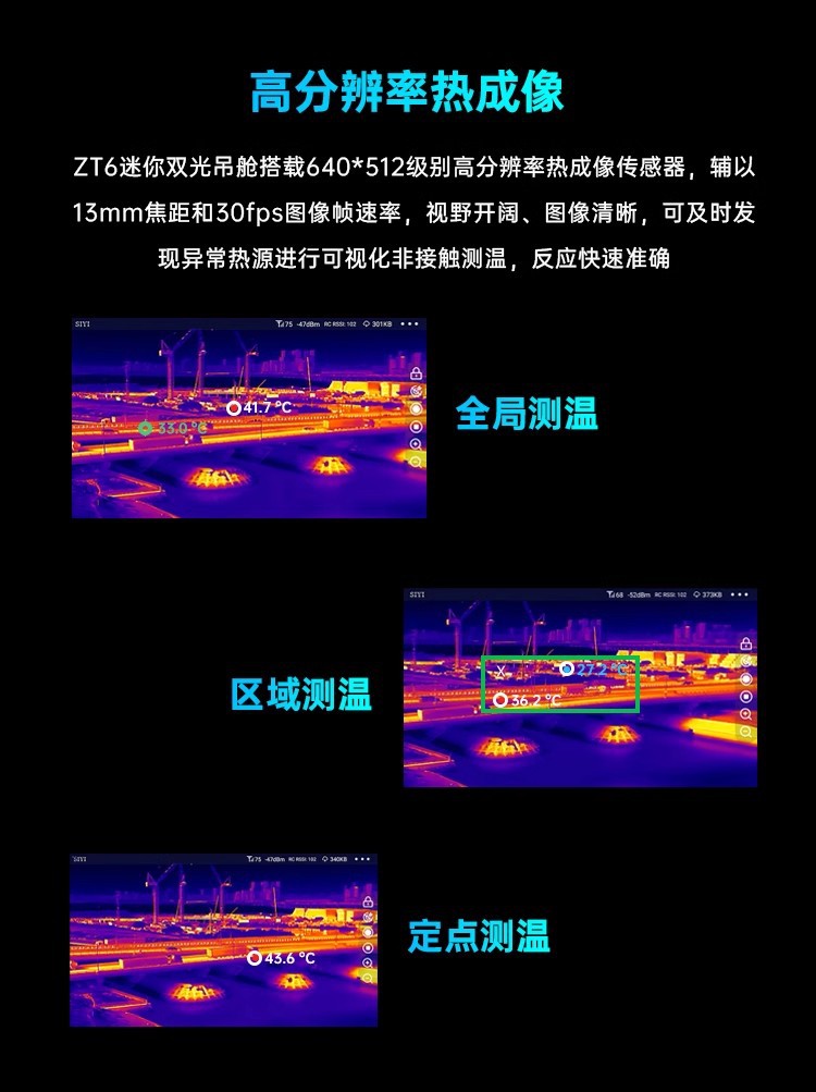 ドローンミニデュアルライトポッド熱画像温度測定ジンバルカメラ - Thermal Imager Drone Gimbal のレビューと価格