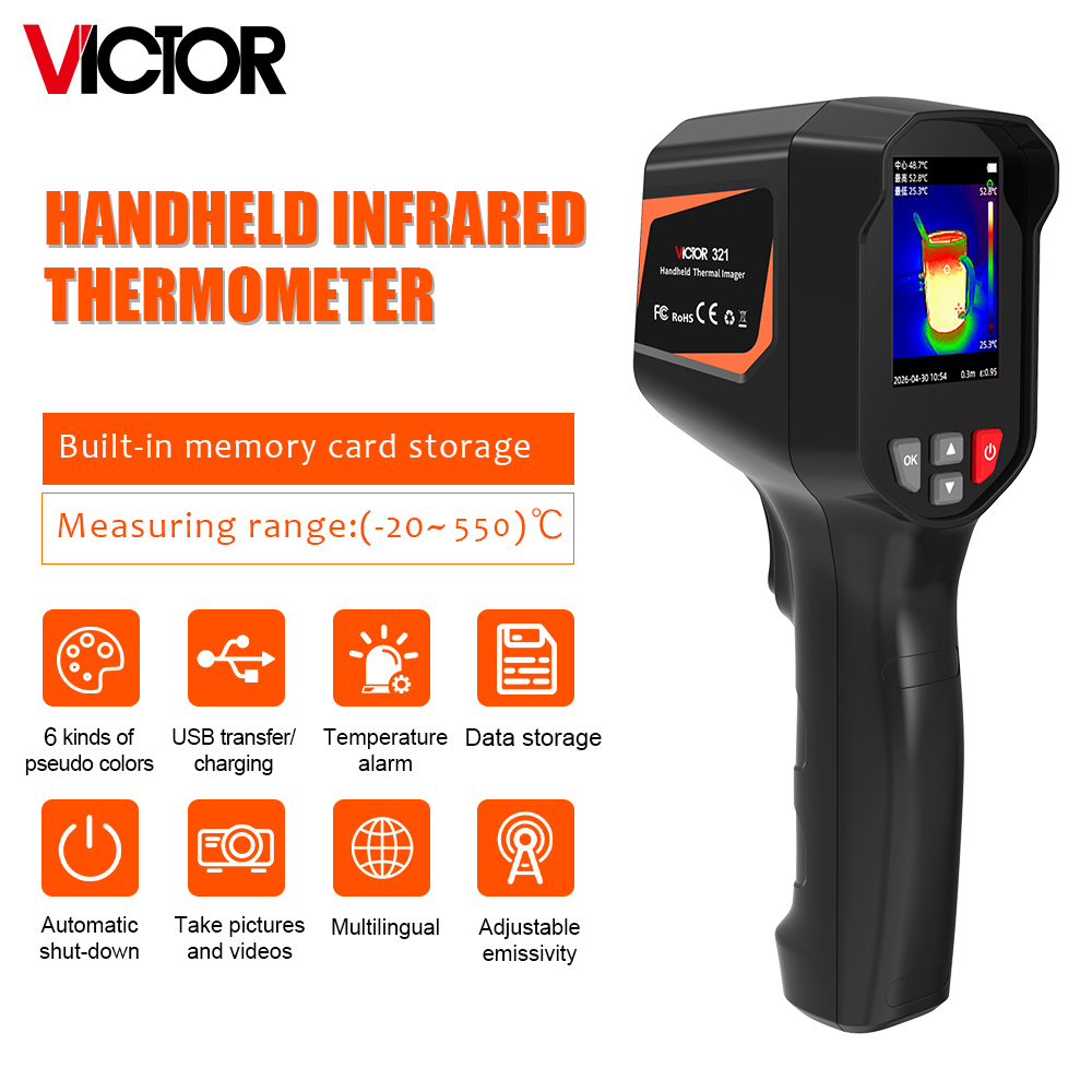 Victor 321 ハンドヘルド赤外線サーマルイメージャー - Nf 521 Thermal Imaging Camera のレビューと価格