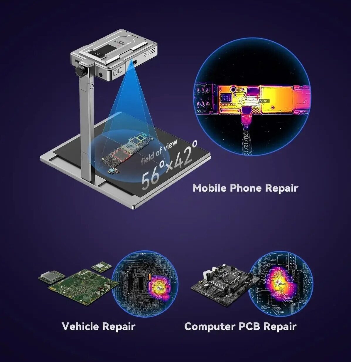 LANGCHI SHIRYCAN III 4K赤外線サーマル - Pcb Short Circuit Thermal Diagnostics のレビューと価格