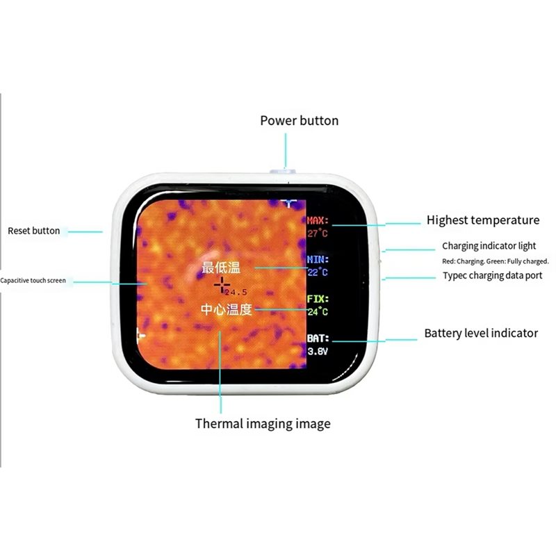 ABXD サーマルイメージャー 320 X 240 タッチス - Underfloor Heating Thermal Detector のレビューと価格